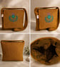 Harris Tweed crossbody bag with embroidered thistle 