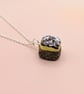 Chocolate Traybake Necklace Miniature Food Gift For Her - Image 4