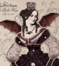 She's Hell on Wheels! Hortense the Roller-Vampire paper art doll - Image 1