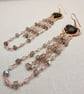 Labradorite Heart & Copper Cascade Earrings - Image 6