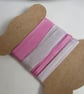 Pastel Cochineal Alkanet Natural Dye Pink Purple Silk Ribbon - Image 2