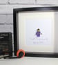 PRINCE - The Purple One - Framed custom Lego minifigure - tribute 