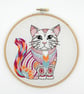 Embroidery Kit - Cat Embroidery Kit, Hand Embroidery - Image 5