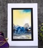 Blank Handpainted Card of a Pale Winter's Evening - Image 10