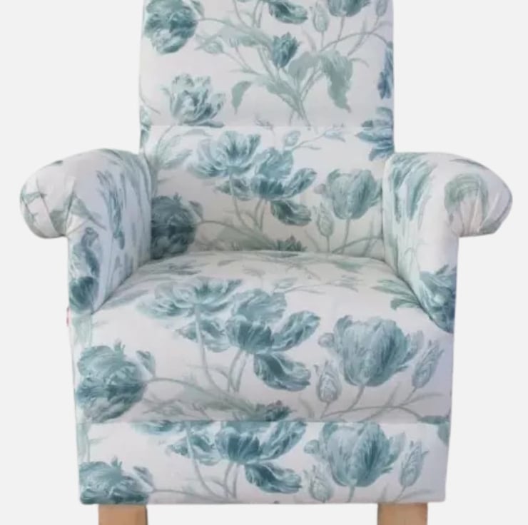 Laura Ashley Gosford Duck Egg Fabric Adult Chai Folksy