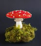 Handmade Woodland Sculpture - Needle-Felted Toadstool Mushroom by The Mossy Nook - Image 5