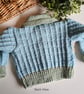 Designer Hand Knitted Baby Boys Cardigan Size 3-9 months size - Image 2