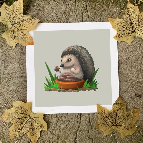 Hedgehog Art Print