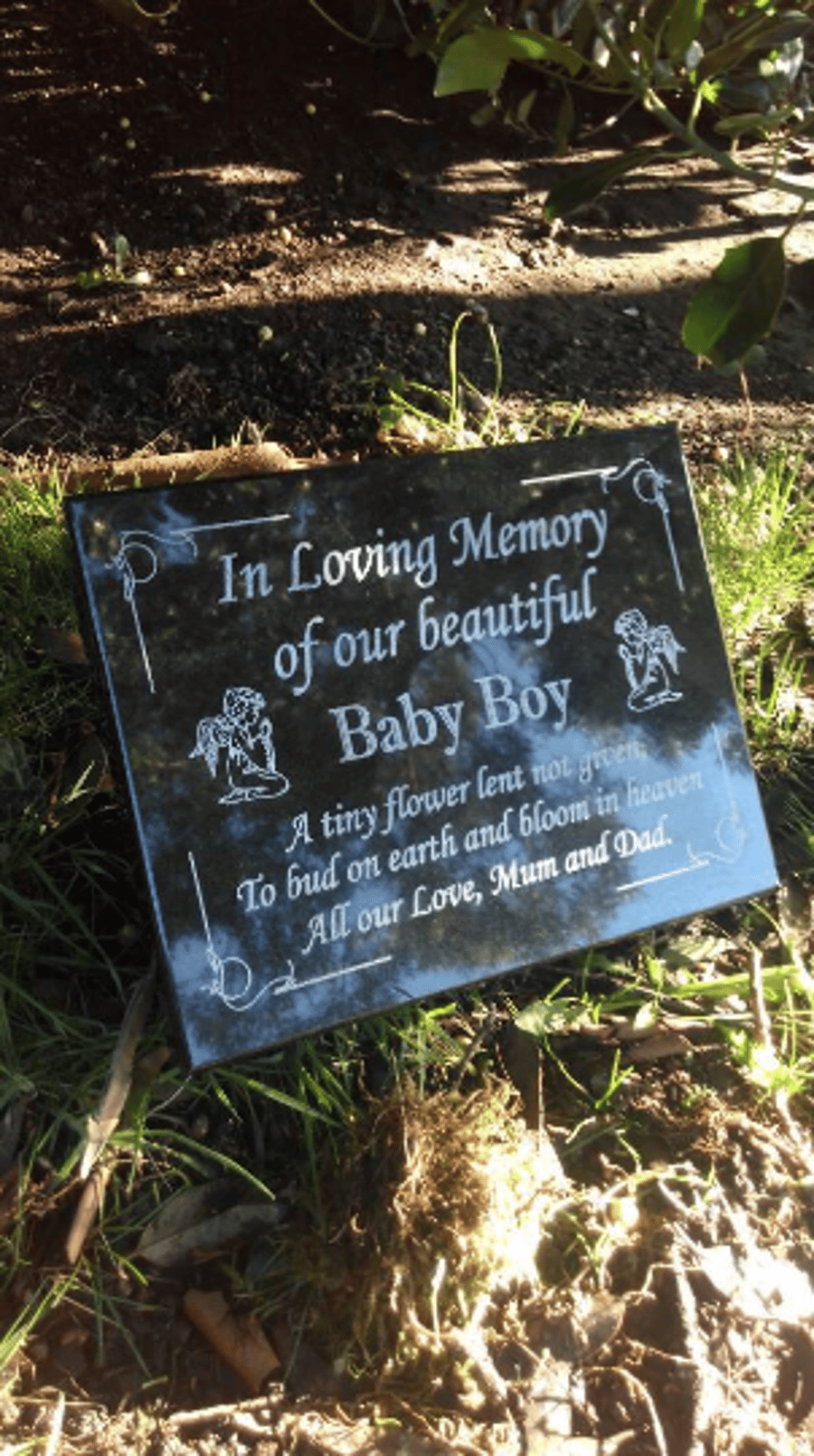 Personalised Grave Memorial Plaque Grave Marker Headstone