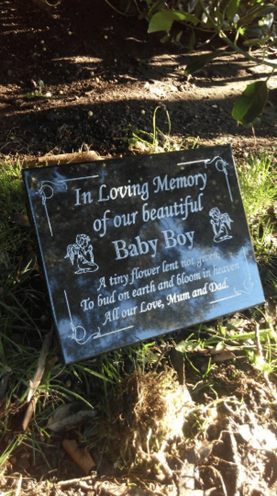 Personalised Grave Memorial Plaque Grave Marker Headstone