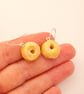 Donut Earrings handmade miniature food jewellery cute gift for her  - Image 4