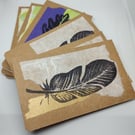 Hand Printed and Collaged Small Sketch Book