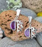 Sterling silver and amethyst earings - Image 2