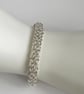 Sterling Silver Ladies Lace Chainmaille Bracelet  - Image 7