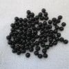 Reserved for Moira - Black round 4mm glass beads