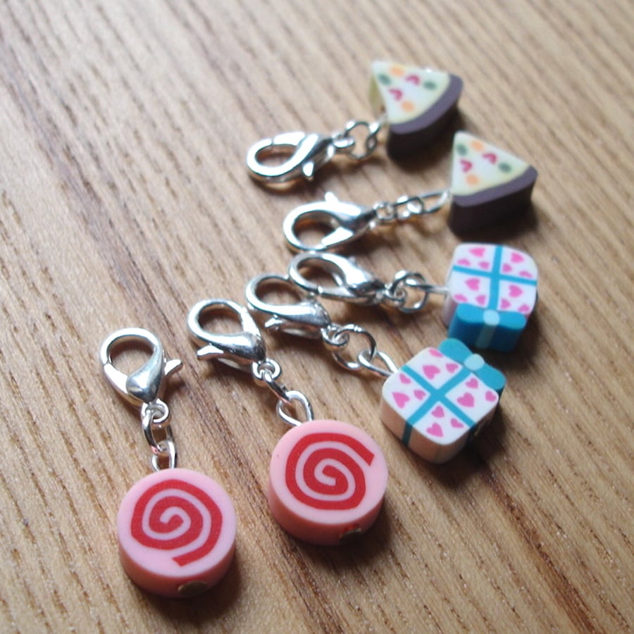 Dessert FIMO Polymer Clay Crochet Stitch Markers