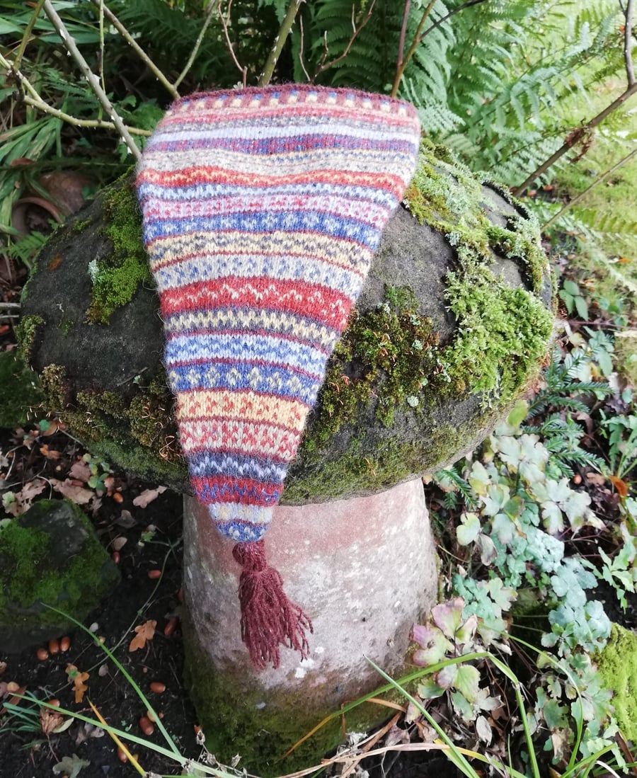 Pattern: Bram's Long Pixie Hat