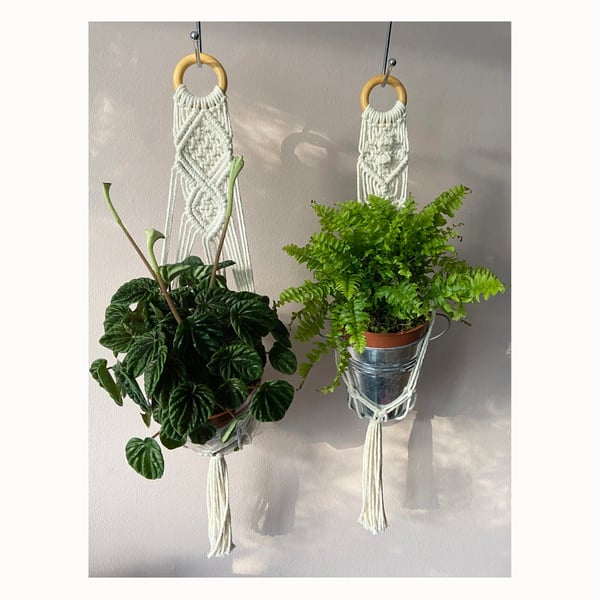 Macrame plant hanger, Plant hanger, Hanging planters, Home decor, Pot holder,