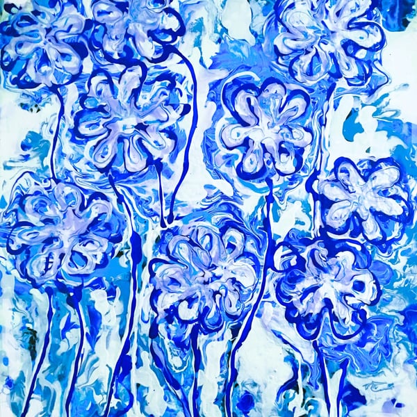 Blue flowers