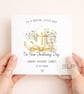 Personalised Christening Card for Boy Baptism Candle Card Grandson Christening