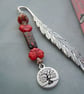 Metal & beads feather bookmark - Image 1
