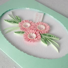 Quilled 60th birthday card, can be for any age