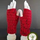 Wool and Cashmere Fingerless Mittens. Super Soft. Handmade Wrist Warmers.