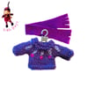 Purple Sequinned Jumper and Scarf to fit the Little Hug Dolls