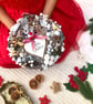 Woodland rustic Christmas wreath Scandinavian winter dried foraged wall hanging  - Image 7