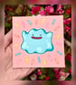 Shiny Ditto Pokemon - Hand Painted Magnet Canvas Art - Wall Decor - Desktop