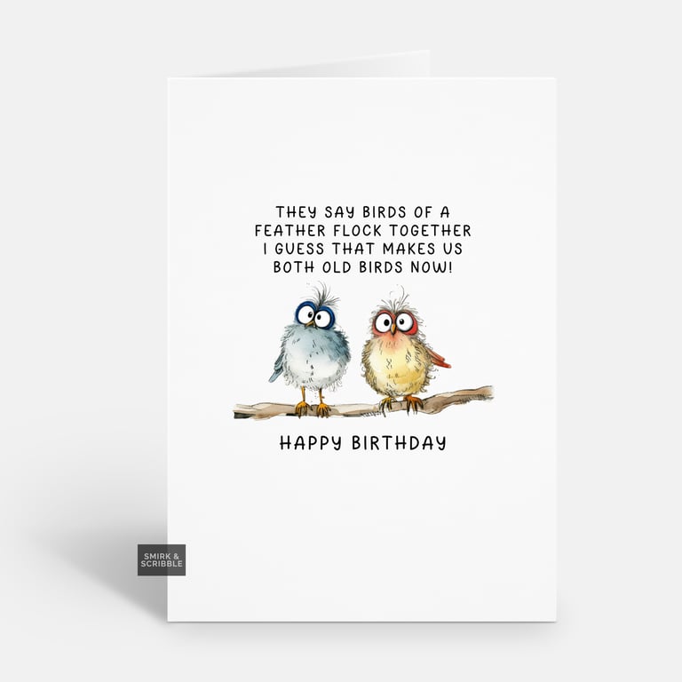 Unique Funny Birthday Card For Him Or Her 