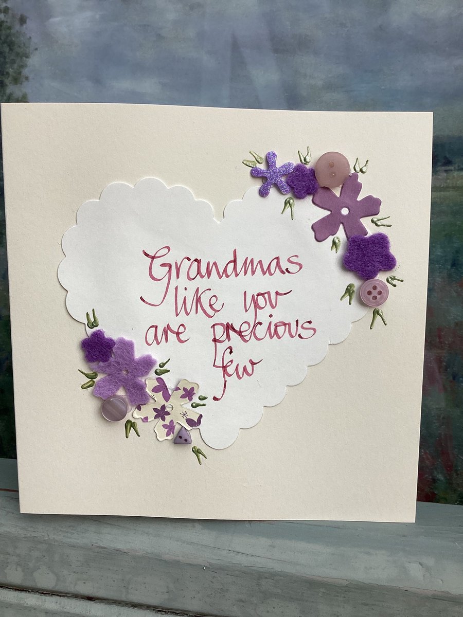 Handmade birthday card.Grannys birthday.Grandmother birthday card.Birthday card