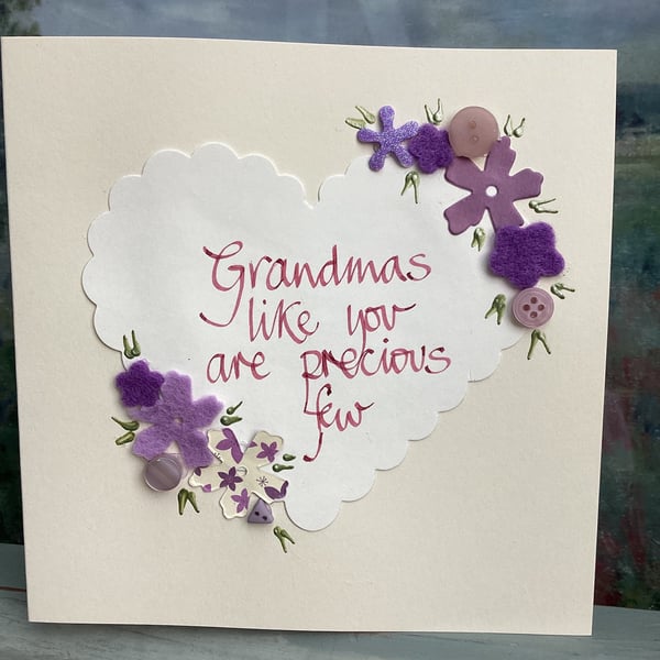 Handmade birthday card.Grannys birthday.Grandmother birthday card.Birthday card