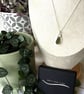 Handmade Olive Green Seaham Sea Glass Pendant –  Sterling Silver Necklace  - Image 8