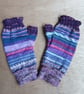 Fingerless Gloves - Hand Knitted - Multicoloured  - Image 6