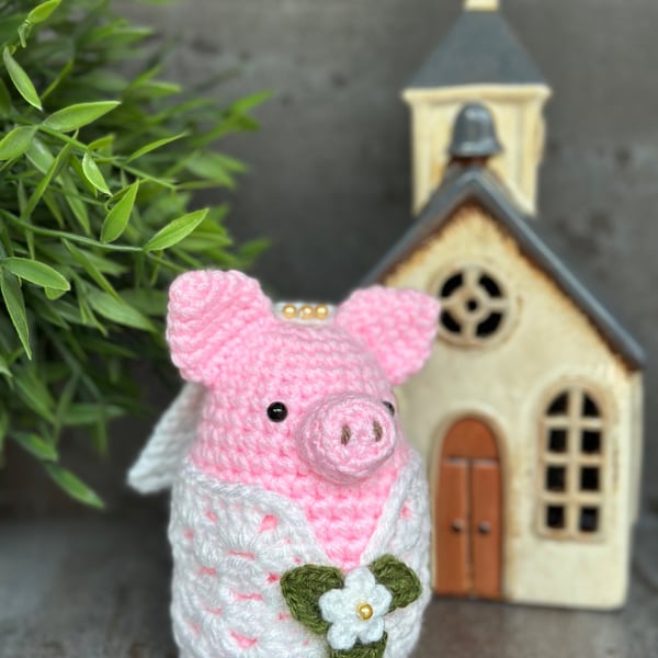 Fleur The Bride Piggy in a Blanket