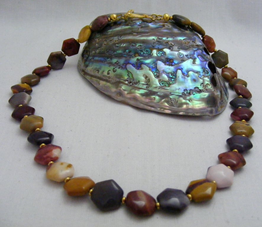 Handmade Mookaite Gemstone Necklace