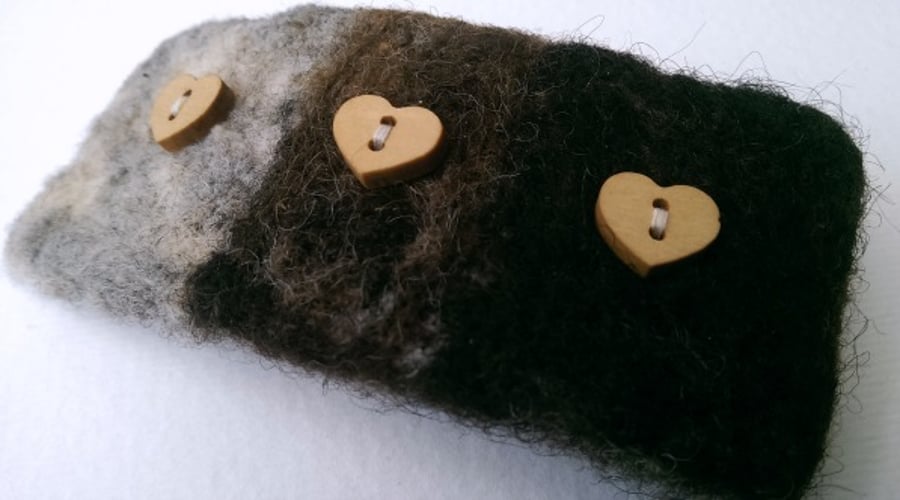 Natural Wool Hair Clip