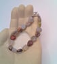 Jasper Heart and Glass Disc Beaded Jewellery Set, Gift for Her, Heart Jewellery - Image 3