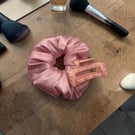 Extra Fluffy Baby Pink Scrunchie with Hearts