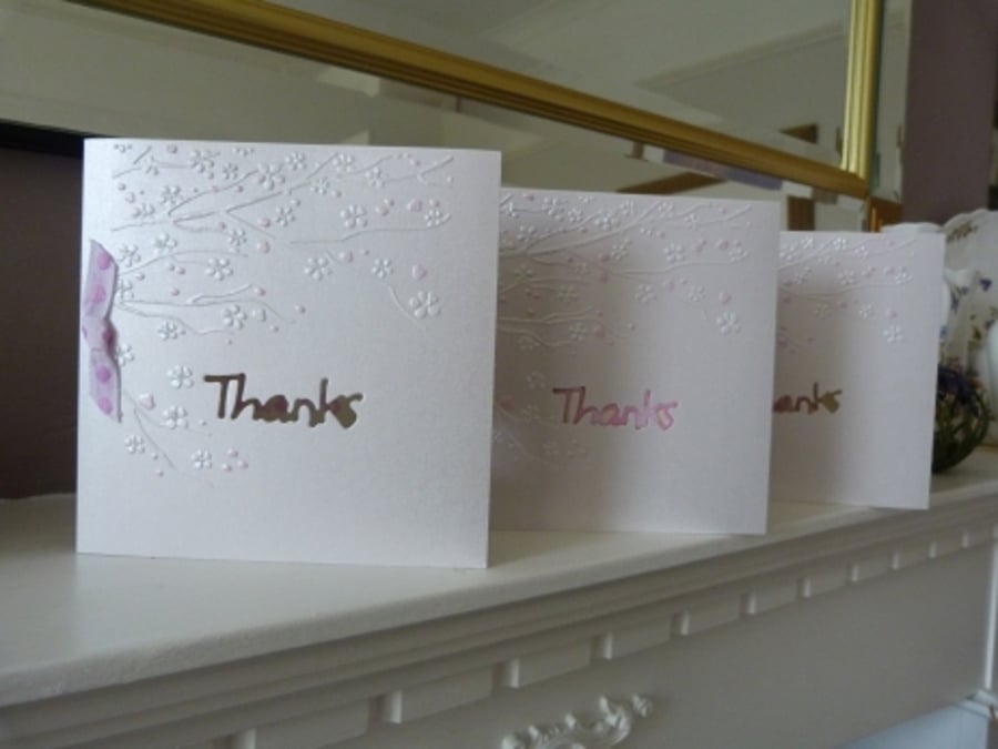 Pack of three Thank You Cards