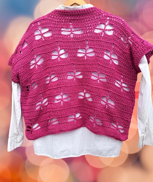 CROCHET PATTERN for Dragonfly Crochet waistcoat