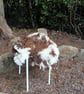 Natural wool felted seat-pad and or a mat for a cat or a small dog   - Image 2