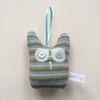S A L E - Knitted Lavender Owl decoration