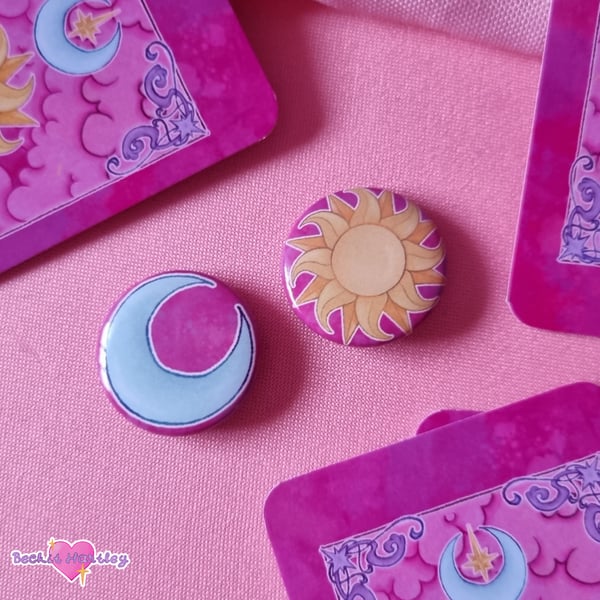  Button Badge Pair - Button Badges - Accessories