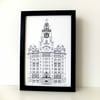 Liver Building  Print - Liverpool picture