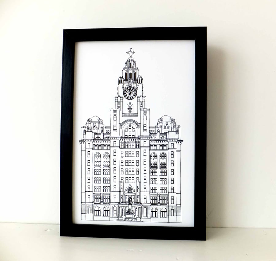 Liver Building  Print - Liverpool picture