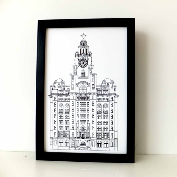 Liver Building  Print - Liverpool picture