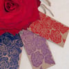 Hand Printed Rose Gift Tags