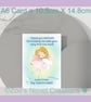 Tooth Fairy A6 Greetings Card, portrait card, personalised - Image 2